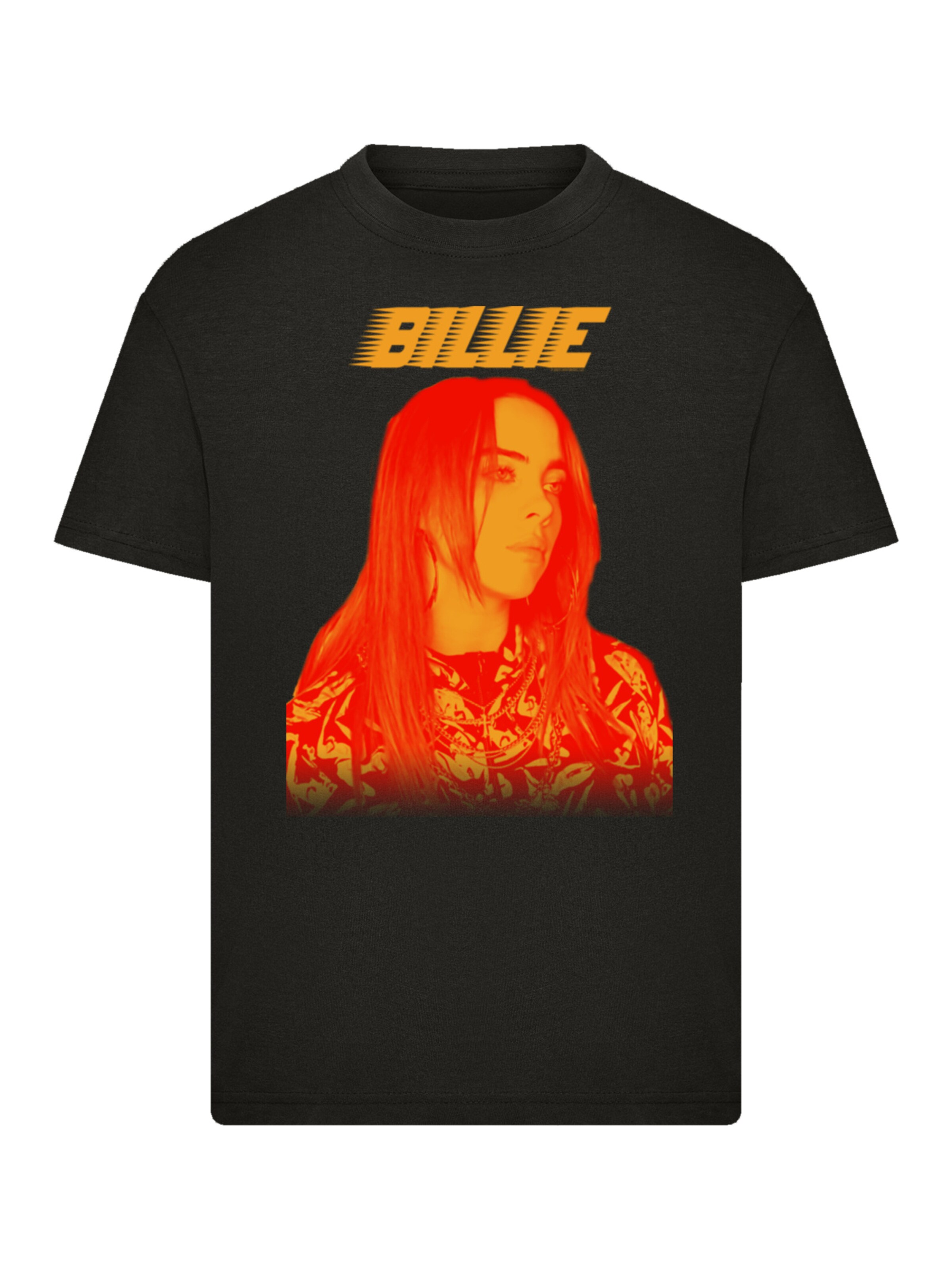 T-Shirt 'Billie Eilish' F4NT4STIC en noir : devant