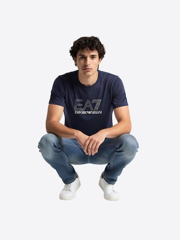Maglietta '7M001307U0002' di EA7 Emporio Armani in blu