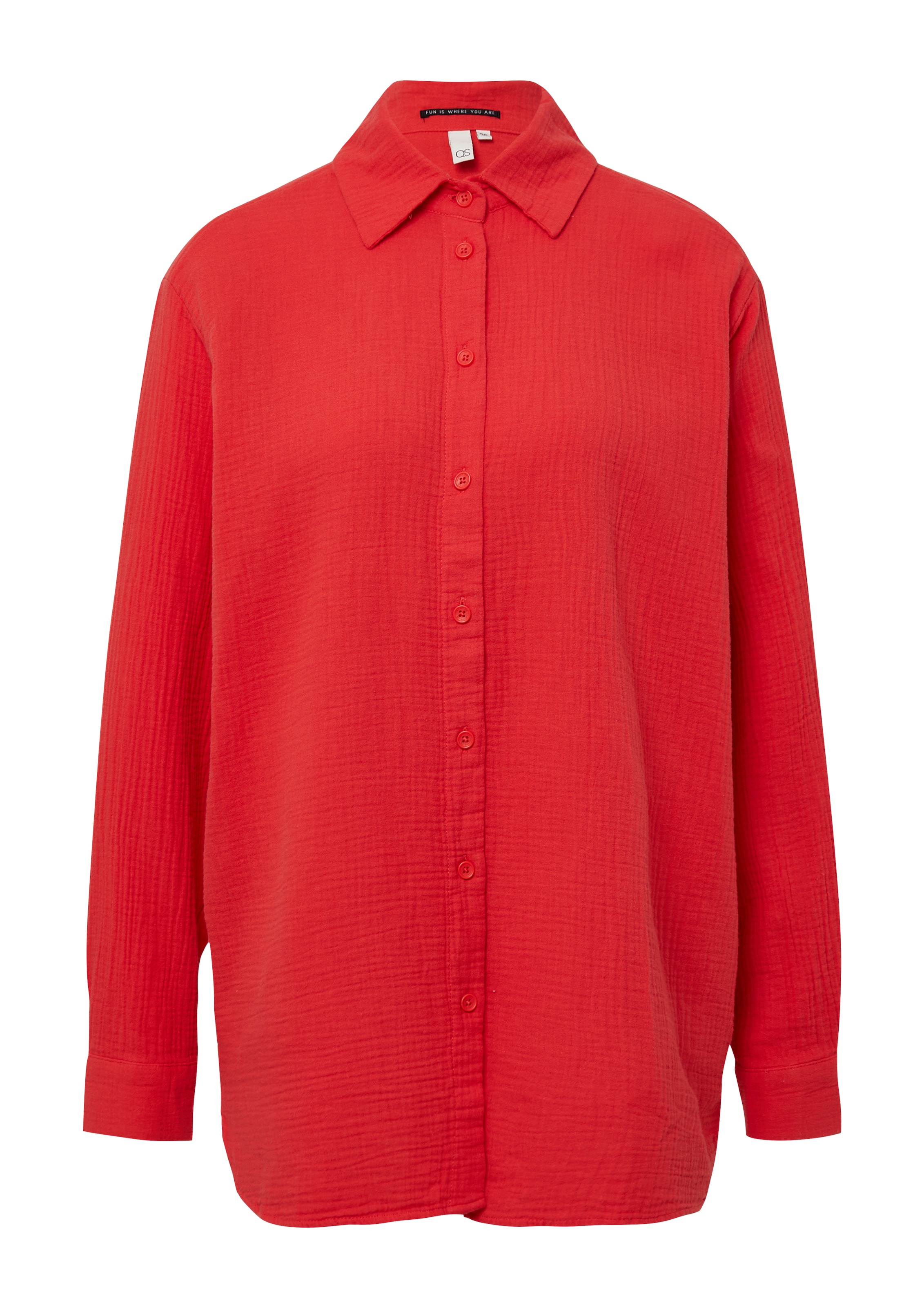 QS Bluse in Rot: Vorderseite