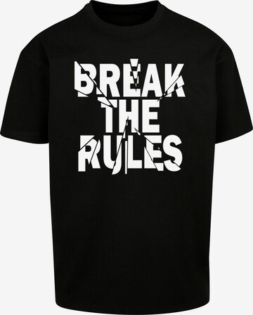 Merchcode Póló 'Break The Rules 2' - fekete: elől