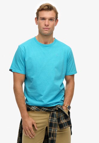 T-Shirt 'Essentials' Superdry en bleu : devant