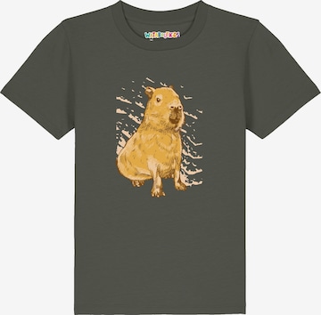 watabout.kids Shirt 'Capybara' in Green: front