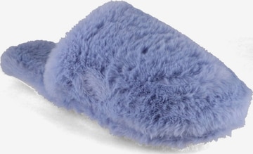 Fluffys Hausschuh 'Softina Damen Hausschuhe, ivory' in Blau: Vorderseite