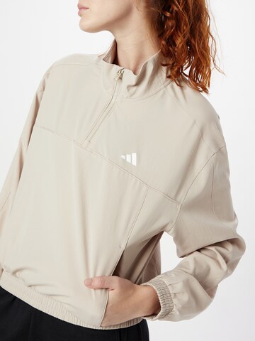 ADIDAS PERFORMANCE Sport sweatshirt 'Train Essentials' i beige