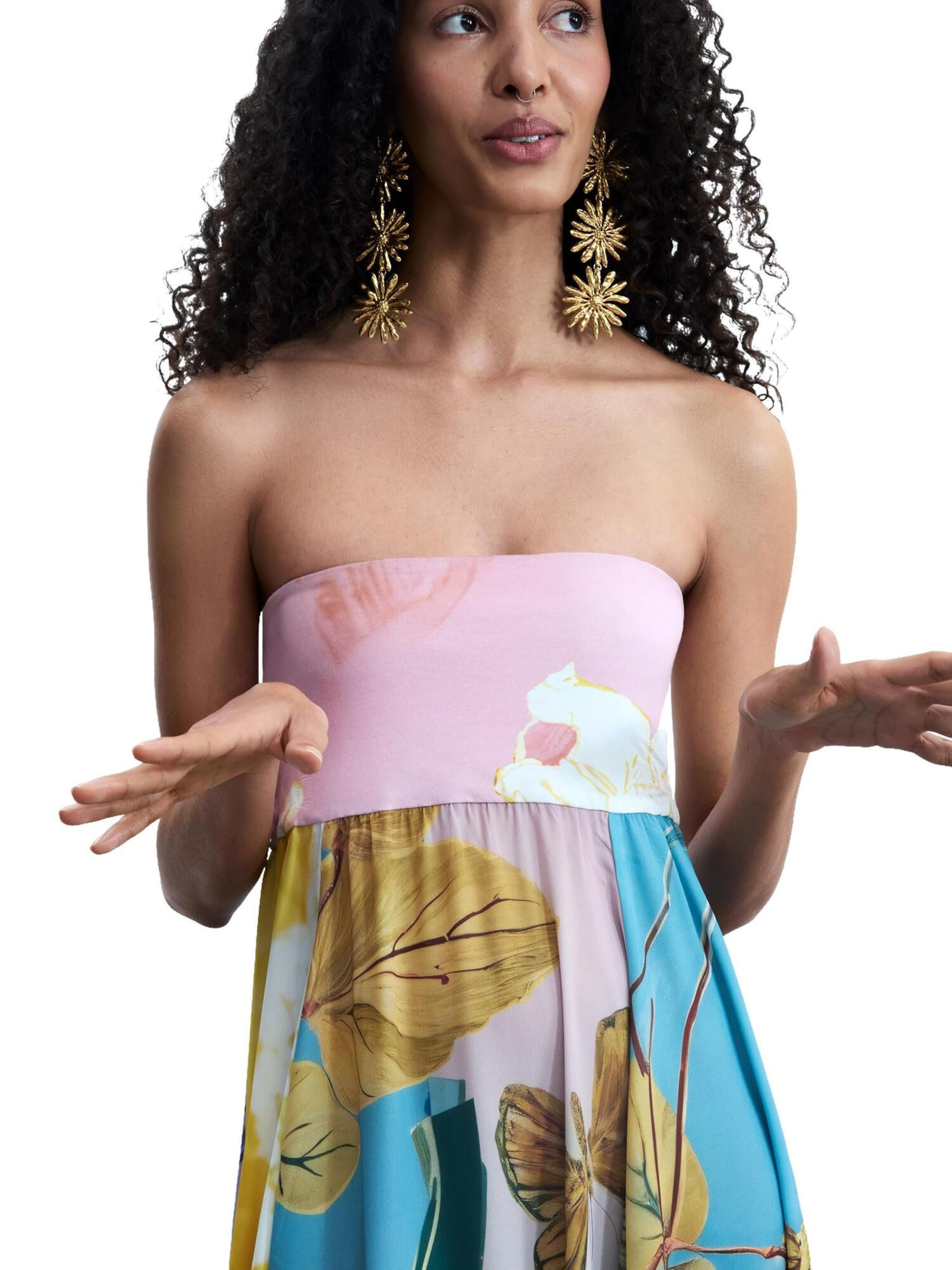 Desigual Letní šaty – mix barev