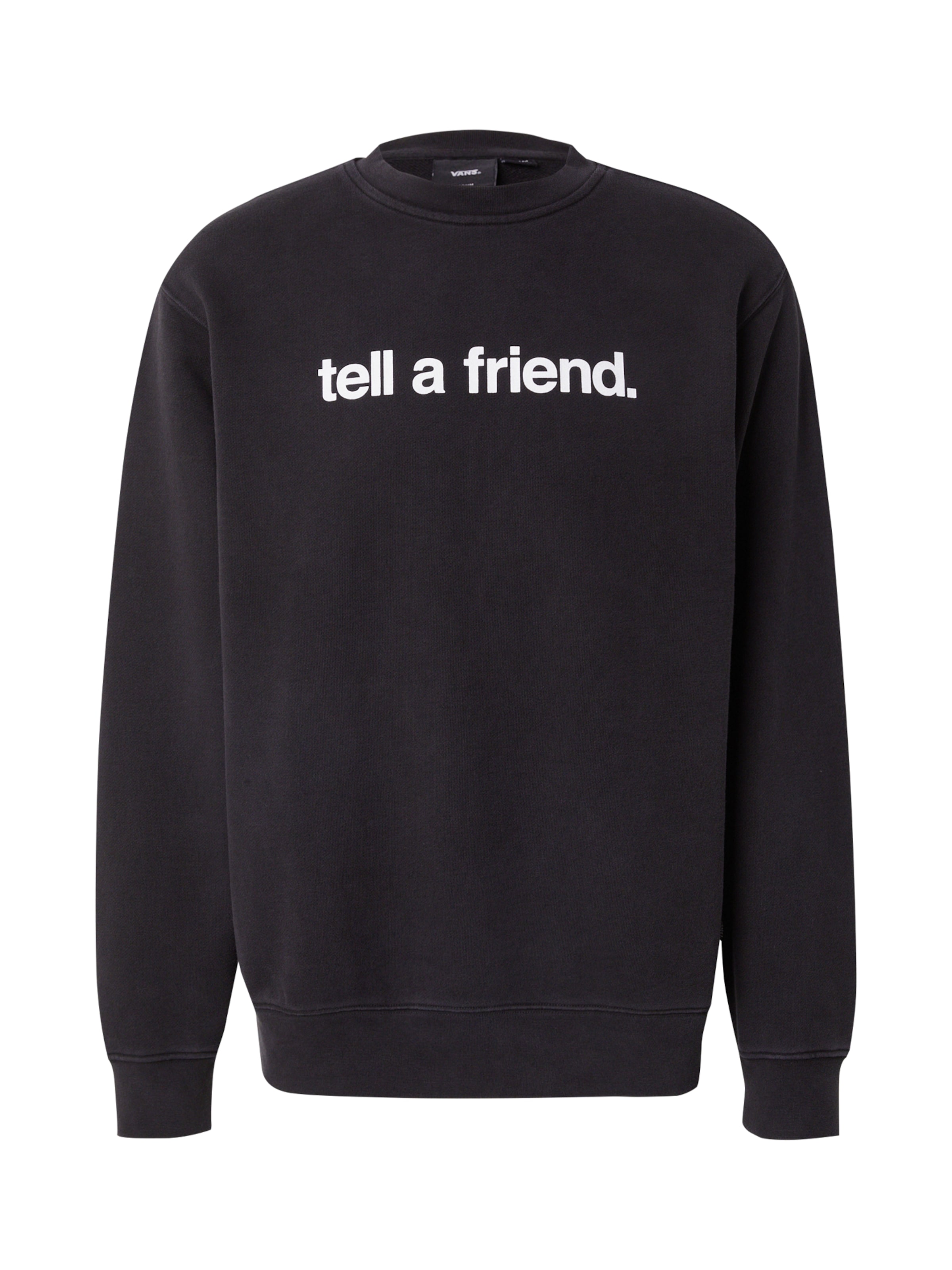Felpa di VANS in nero: frontale