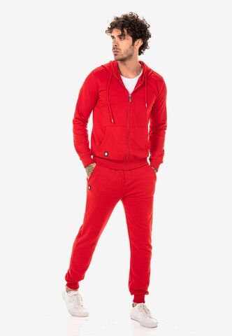 Redbridge Zip-Up Hoodie 'New Haven' in Red