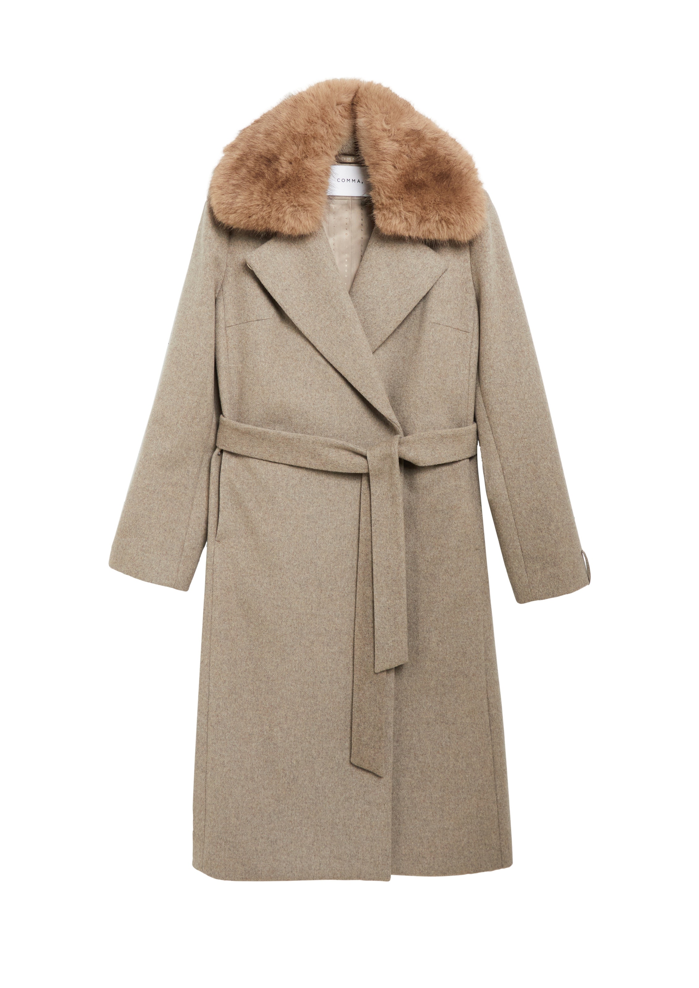 COMMA Between-seasons coat in Brown: front