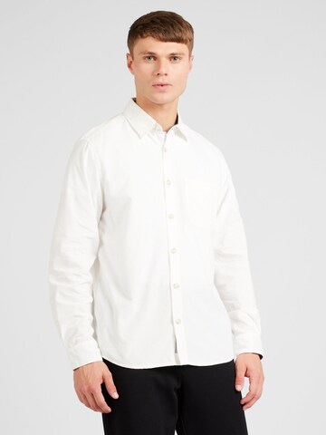 s.Oliver Regular fit Button Up Shirt in White: front