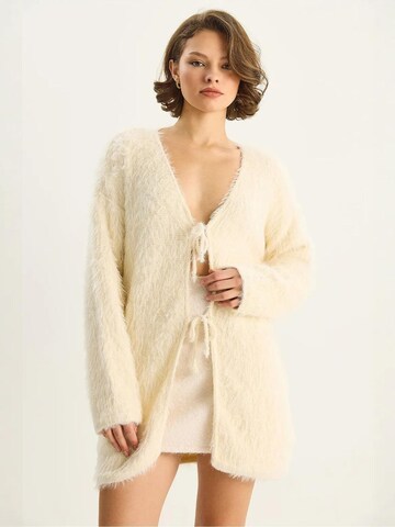 Bianco Lucci Gebreid vest in Wit