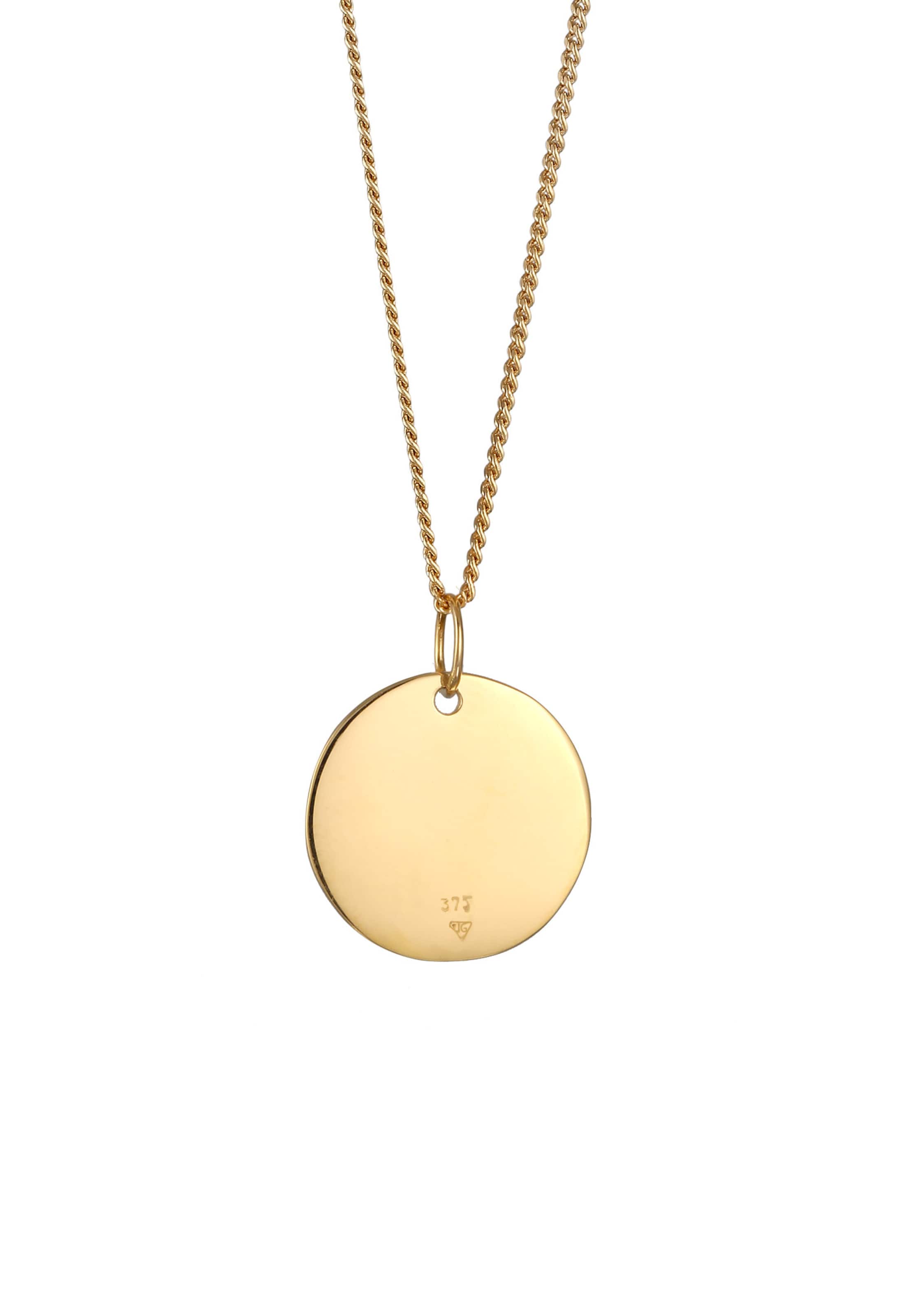 KUZZOI Halskette 'Plättchen' in Gold