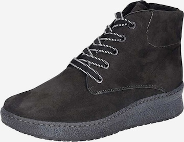 SEMLER Lace-Up Ankle Boots in Grey: front