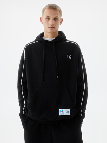 Pull&Bear Sweatshirt in Schwarz: Vorderseite