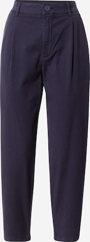 s.Oliver Loose fit Pleat-Front Pants in Blue: front