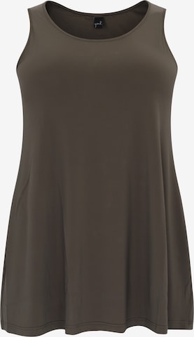 Yoek Top 'Dolce' in Green: front