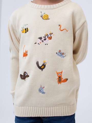 Bavarian Caps Pullover 'Tierfest'‌‌‌ in Beige