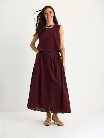 Bianco Lucci Broekpak in Rood: voorkant