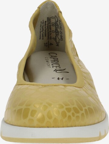 CAPRICE Ballet Flats in Yellow