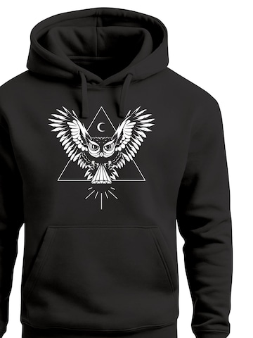 Neverless Sweatshirt 'Eule' in Black