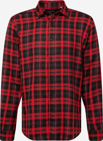 Only & Sons Button Up Shirt 'Ari' in Red: front