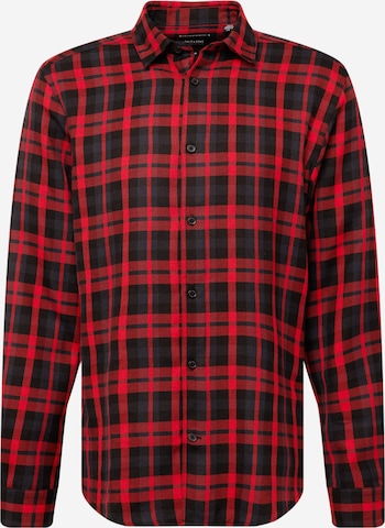 Only & Sons Button Up Shirt 'ARI' in Red: front