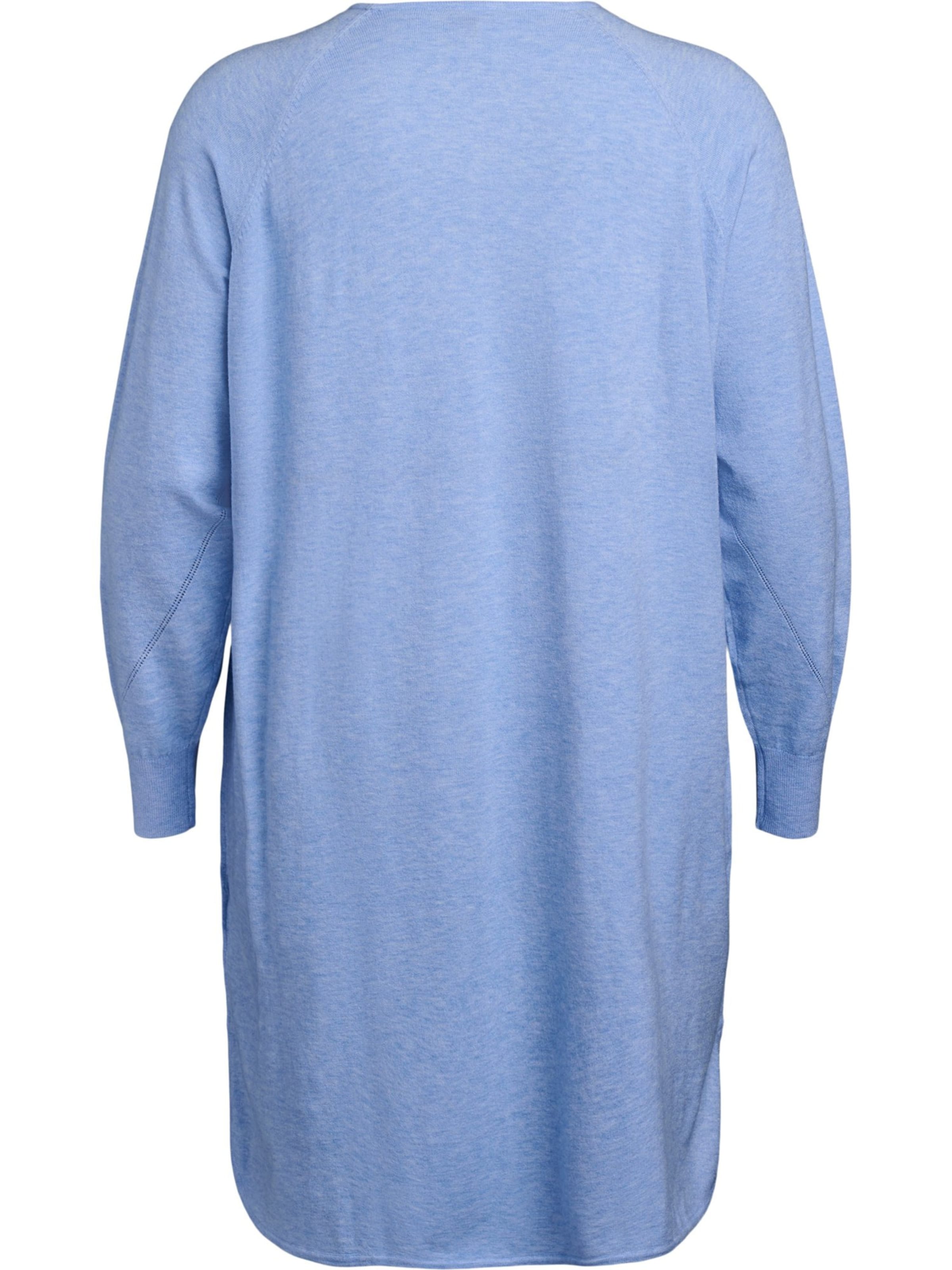 Zizzi Kootud kleit 'Caella', värv sinine