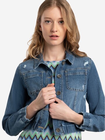 MORE & MORE Between-Season Jacket in Blue: front