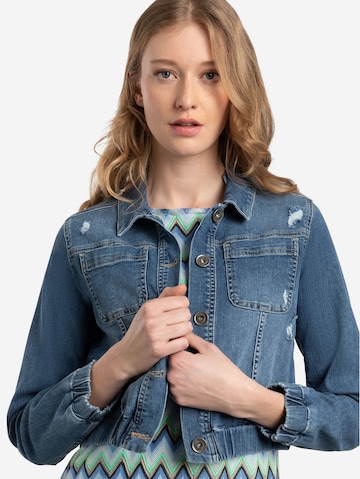 MORE & MORE Between-Season Jacket in Blue: front