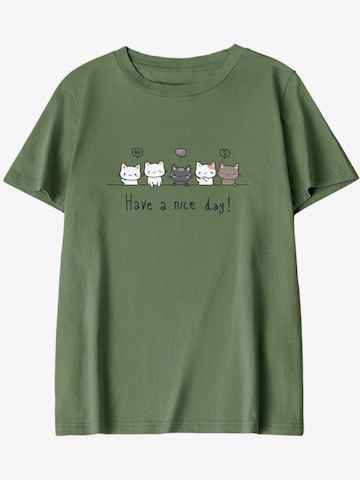 GORHEY Shirt in Groen: voorkant