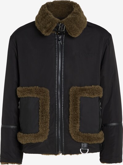Karl Lagerfeld Zimska jakna 'Aviator' | rjava / črna barva, Prikaz izdelka