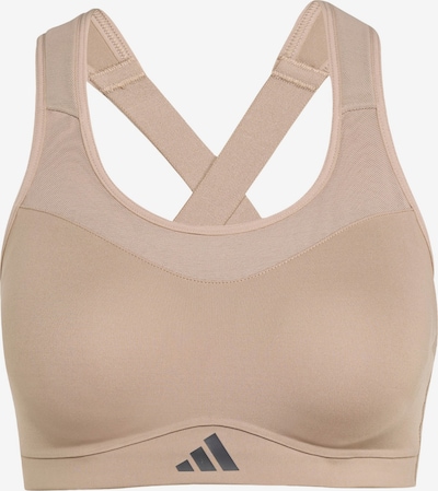ADIDAS PERFORMANCE Sport-BH 'TLRDIM' in cappuccino / schwarz, Produktansicht