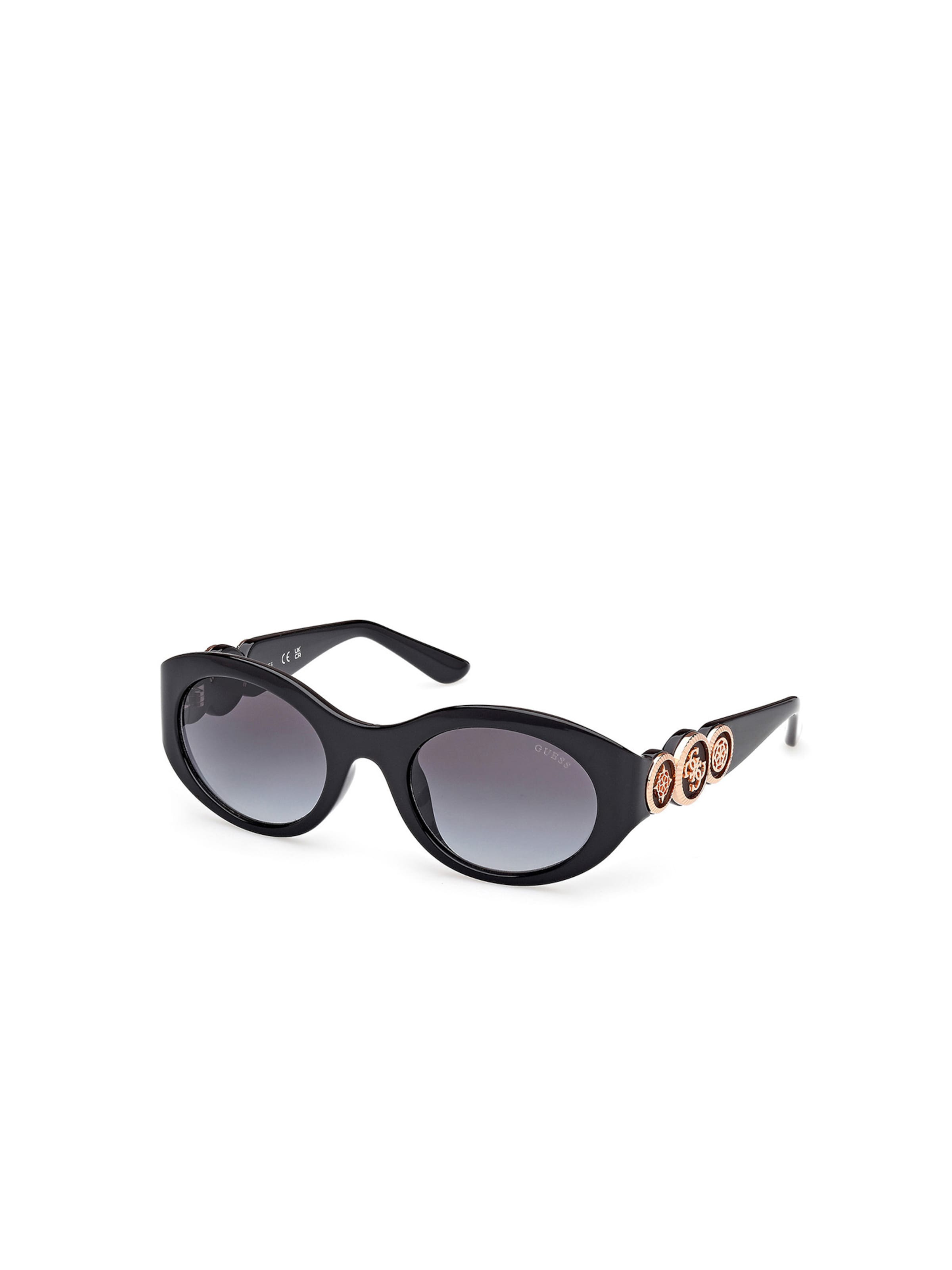 Lunettes de soleil GUESS en noir : devant