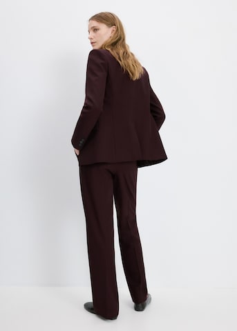 MANGO Regular Pleated Pants 'Bergen' in Red