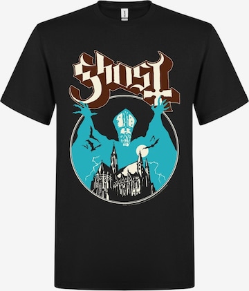 T-Shirt Ghost en noir : devant