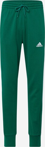 ADIDAS SPORTSWEAR Workout Pants 'Essentials' in Green: front