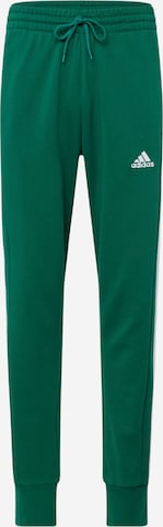 Effilé Pantalon de sport 'Essentials' ADIDAS SPORTSWEAR en vert : devant