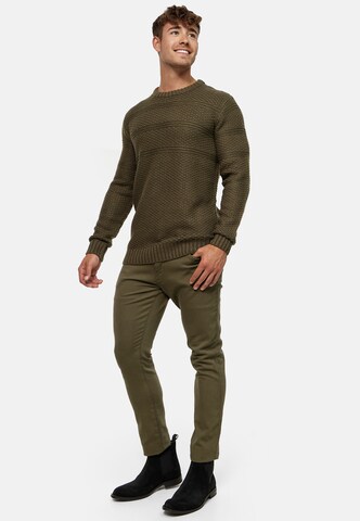 INDICODE JEANS Sweater ' Mirek ' in Green