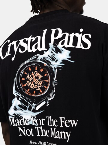 Crystal Paris Shirt 'Time' in Black