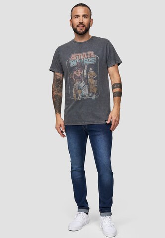 Recovered Shirt 'Star Wars Return Of The Jedi Group' in Grey