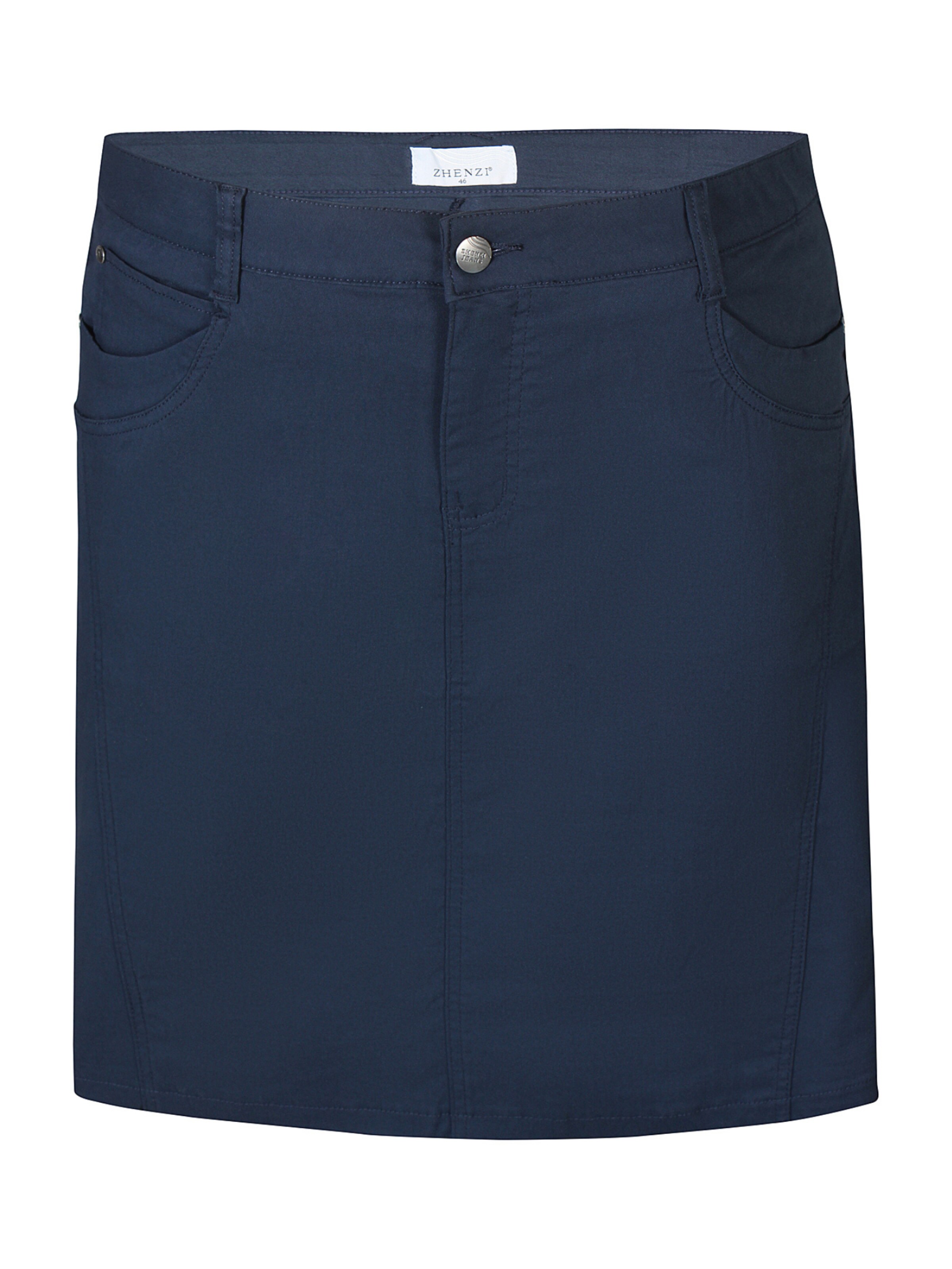 Zhenzi Rok 'Boyer 297' in Blauw: voorkant