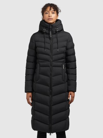 khujo Wintermantel 'Ingram3' in Schwarz: Vorderseite