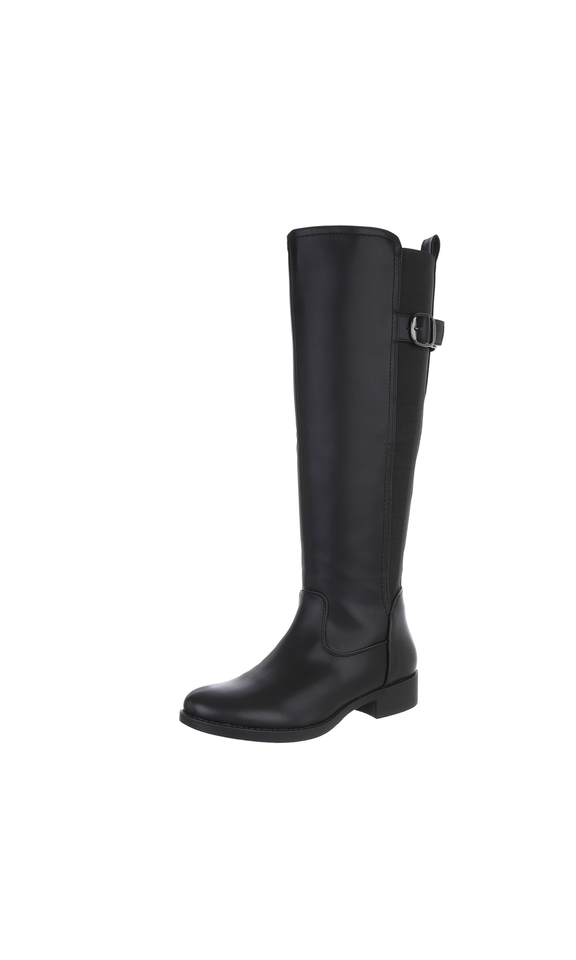 Ital-Design Boots in Black: front