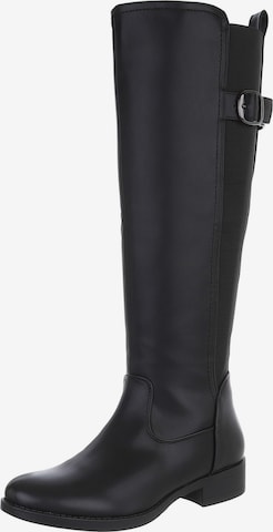 Ital-Design Boots in Black: front
