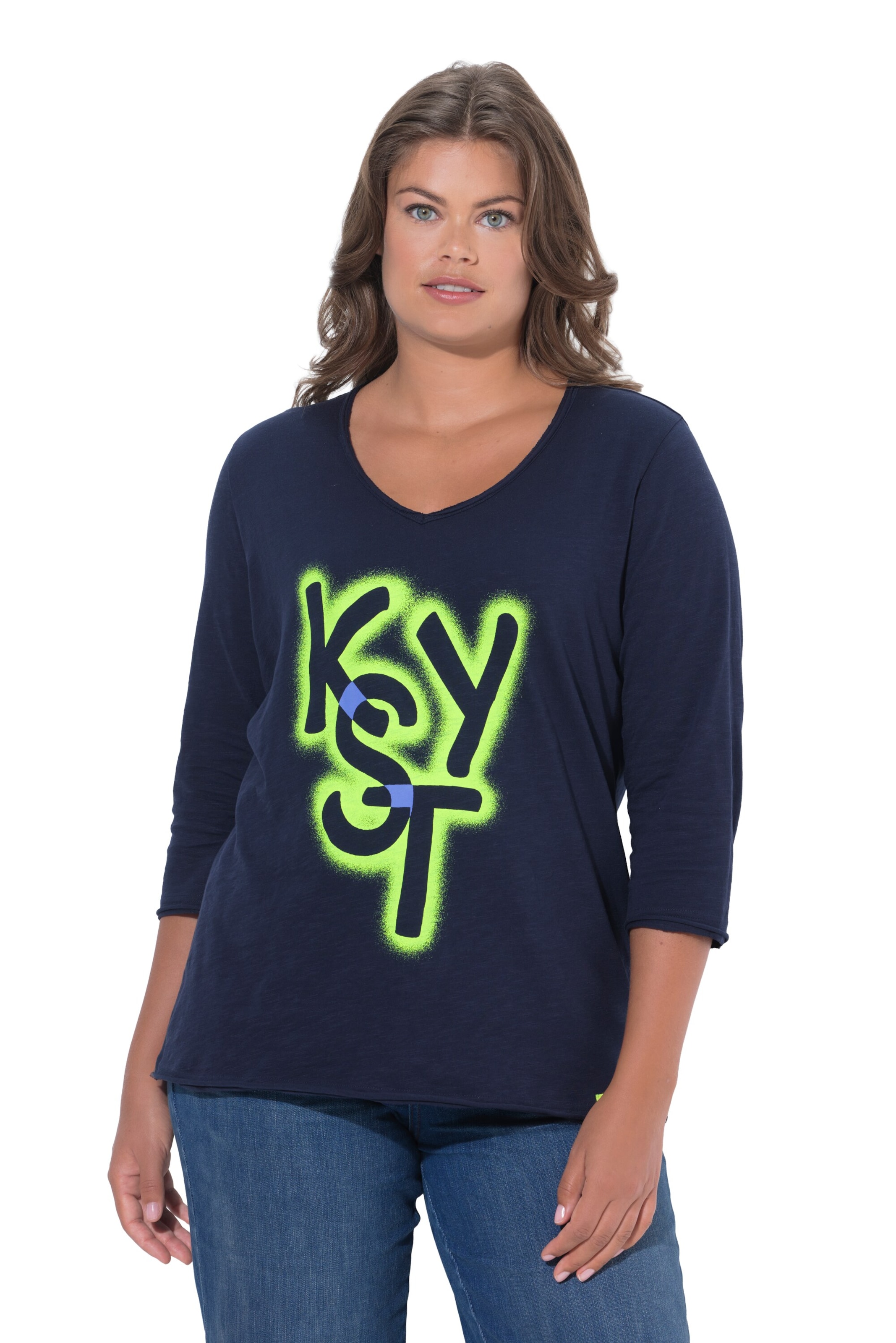 LAURASØN Shirt in Blauw: voorkant