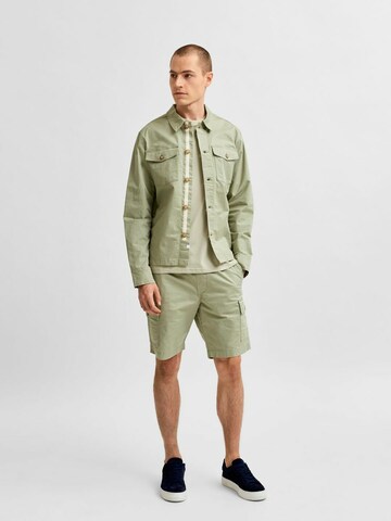 SELECTED HOMME Prehodna jakna | zelena barva