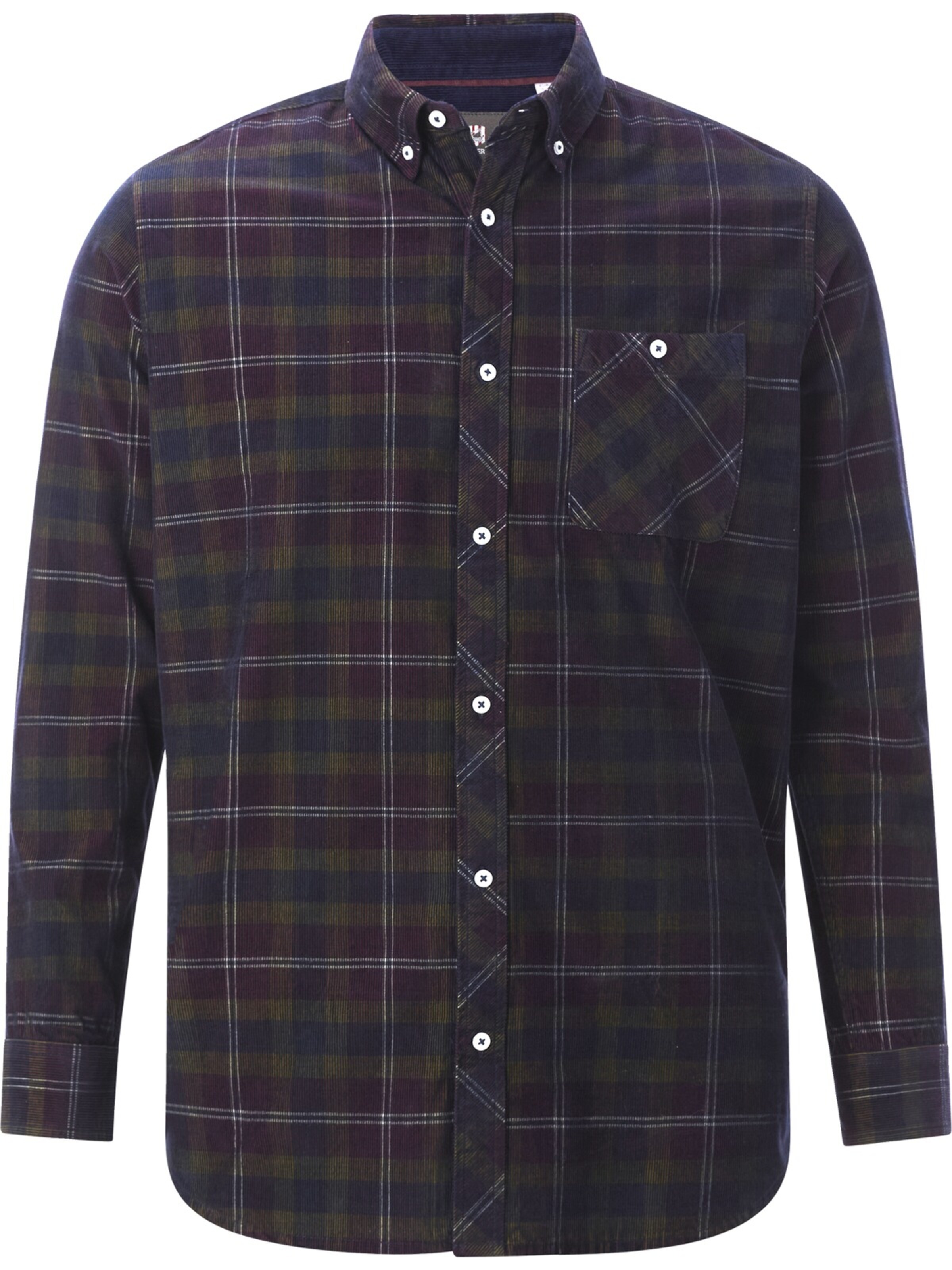 Jan Vanderstorm Comfort Fit Cordhemd 'Olafsen ' in Rot: Vorderseite