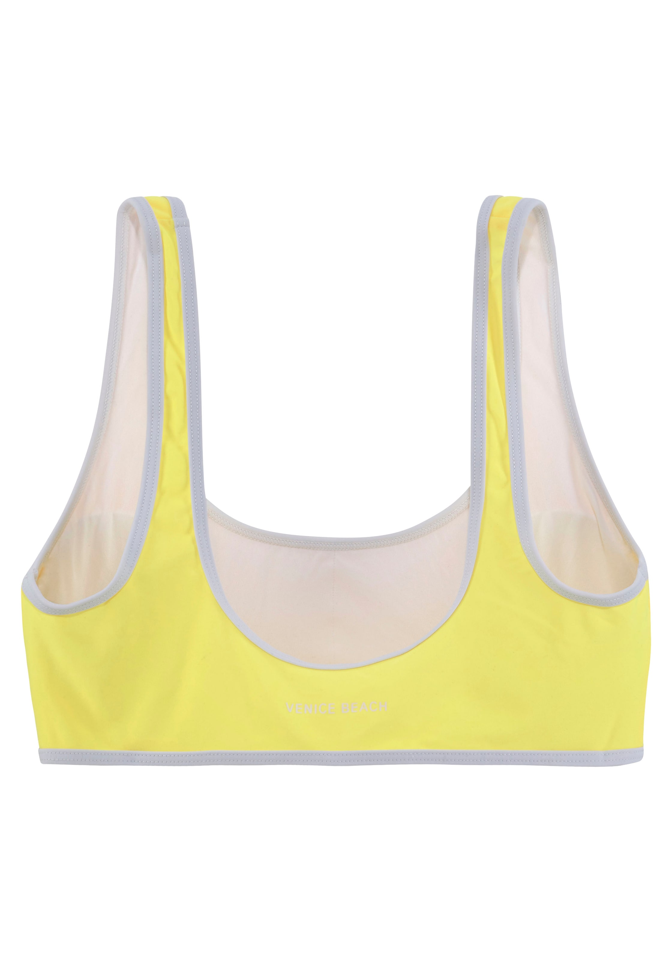 VENICE BEACH Štandardný strih Bikinový top - Žltá