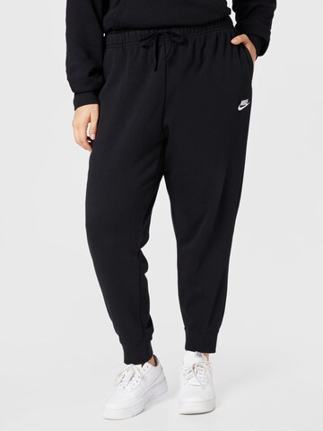 Nike Sportswear Tapered Sports trousers in Black: front