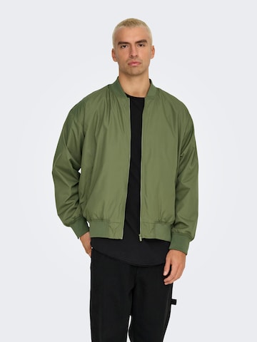 Giacca di mezza stagione 'ONSGavin' di Only & Sons in verde: frontale