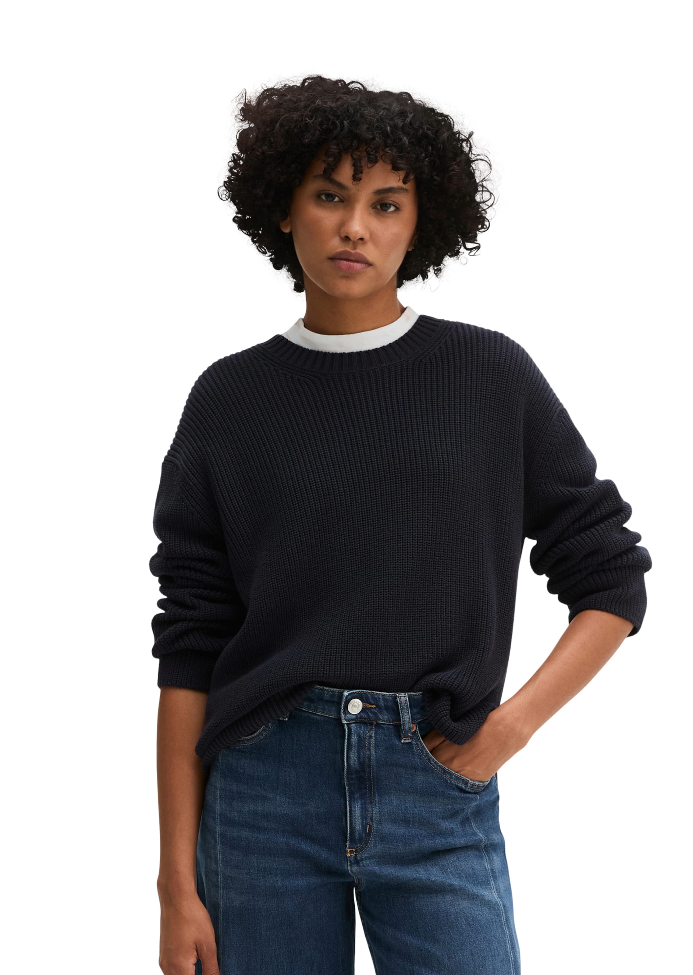 Pull-over Marc O'Polo en bleu : devant